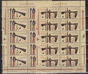 Молдова, 2009, Старинное Оружие, 2 листа